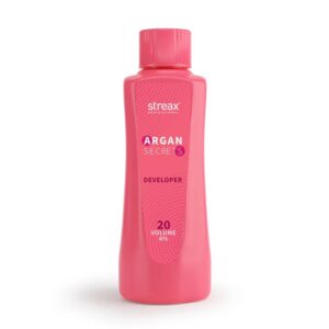 Streax Professional Developer 20 Volume 6 Parcent For Hair Color With Argan Secrets Colourant 1000ml
