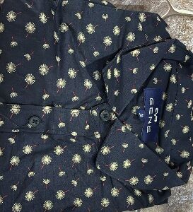 Gene Mens Slim fit Solid Casual Cotton TShirt Dark Blue Colour M Size