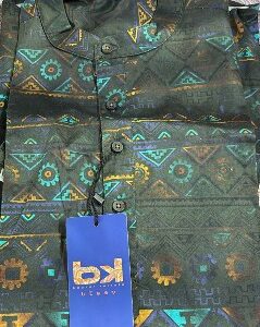 Gene Mens Slim fit Solid Casual Cotton TShirt Dark Blue Colour S Size