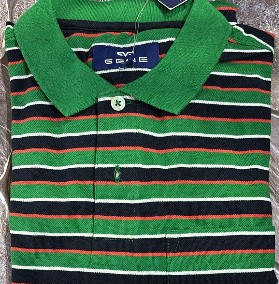 Gene Mens Slim fit Solid Casual Cotton TShirt Green Colour S Size