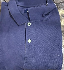 Gene Mens Slim fit Solid Casual Cotton TShirt Dark Blue Colour XXL Size