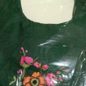 Private Label Green Colour Women Kurti Duppata Set L Size