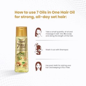 Emami 7 Oils Hair Oil Light Non Sticky For Stronger Hair 50 ml