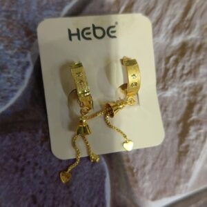 Private Label Ear Rings For Woman Golden Colour