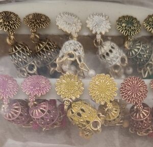 Private Label Women Earring Set Pack Of 6 Multicolour