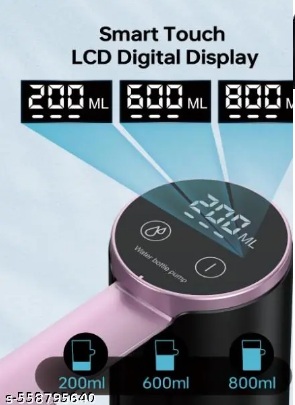 RefineMart Automatic Water Dispenser Pump Water Can Dispenser with Tap Water Dispenser Pump for 20 litre bottle with Smart Touch and Rechargeable Battery 1200Mah Foldable Water Can Pump