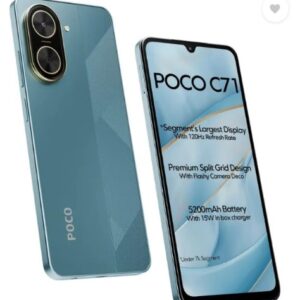 POCO C71 Cool Blue 4GB 64GB Ram IMEI NO1 860472073363145 IMEI NO2 860472073363152 Smart Phone