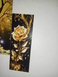 Private Label Golden Peacock Painting Photo Frame Wall Hanging home