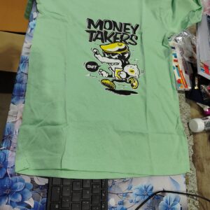 Private Label mens t shirt green colour s size