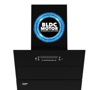 Crompton QuietPro Plus BLDC 1700m3 hr 60cm Slant Chimney Filterless Intelligent Autoclean Built In Oil Collector Touch Motion Sensor Contro