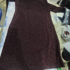 Now womans one piece dress maroon colour s size