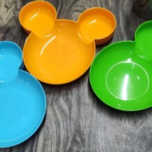 Private Label Plastic Mickey plates multicolour
