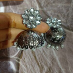 Private Label Oxyrised Ear Rings Black Colour