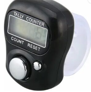 Wonder World Digit Finger Ring Digital Tally Counter Clicker Timer Digital Tally Counter Black Pack of 1