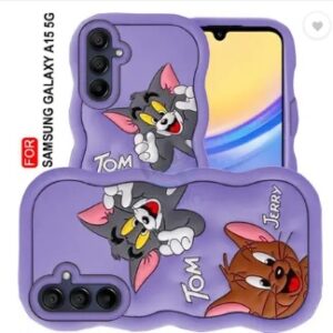 AESTMO Back Cover for Samsung Galaxy A15 5G Purple 3D Case Silicon