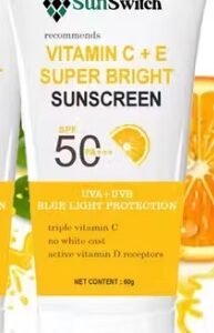 Sunscreen SPF 50 PA Vitamin CE Super Bright Sunscreen SPF 50 PA 60 g pack of 1