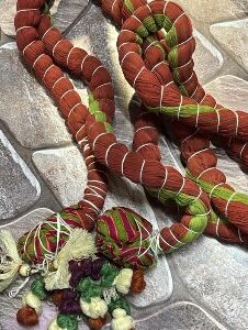 Private Label Women Regular Fit Silk Orna Red