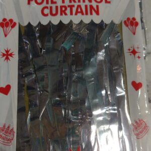 Private Label Silver Colour Foll Fringe Curtain