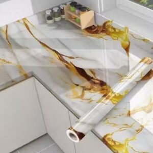 Private Label Premium Wall Stickers DIY Wallpaper Vinyl Marble Peel and Stick Waterproof