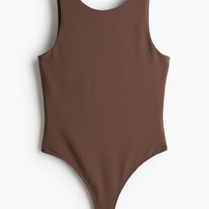 Divided Brown Xxs Size Low Back Thong Body