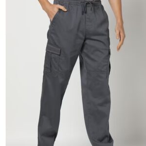 Men Regular Fit Cargo Pants SIZE 36 GRAY COLOUR