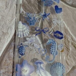 Savana Mobile Back Cover Transparent Blue Degine i Phone 15