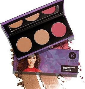 Sugar Cosmetics Contour De Force Face Palette for Makeup 12 Point 5gm 02 Vivid Victory