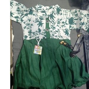Private Label girl white Green dress size 24