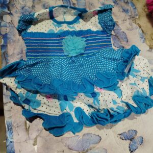 Private Label bady girl white GREEN dress size 22