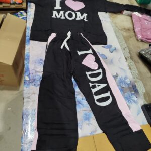 Private Label Baby Boys Baby Girls Casual Tshirt Pant BLACK 26 size