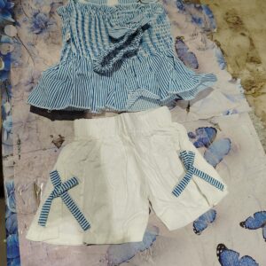 Private Label kids top and pant with hair band sky colour 16 size