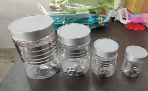 Private Label Plastic Round Food Container pack of 4