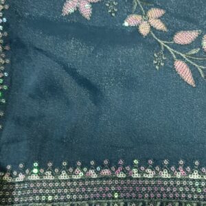 Private Label Blue colour Slik sari