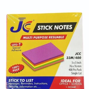 Plastic Cover Glue Bound Sticky Notes 400 pages