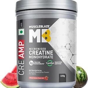 MuscleBlaze Micronised Creatine Monohydrate CreAMP Powder 320g