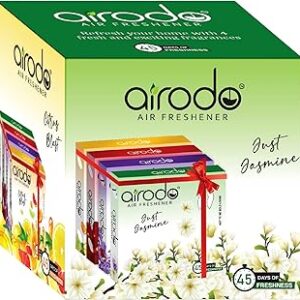 Airodo Air Room Freshener Magic Rose Just Jasmine Lovely Lavender Pack of 4 50gm