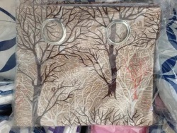 Private Label Beige Colour Printed Window Curtains