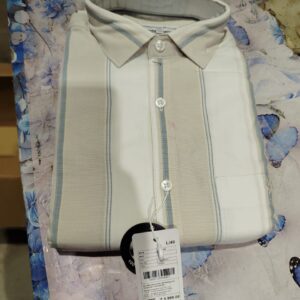 Crimsoune Club Men Smart Spread Collar Windowpane Checked Cotton Slim Fit Casual Shirt white colour 40 size