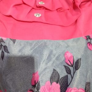 Private Label Pink Black Colour 32 Size Baby Frock