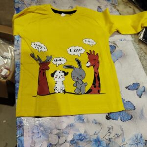 Private Label kids t shirt yellow colour 12 to 18 month