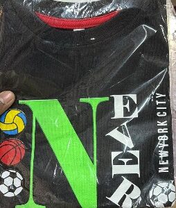 Private Label Cute Baby Boy Bugs Bunny Regular Tshirt Size 4 Black