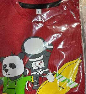 Private Label Cute Baby Boy Bugs Bunny Regular Tshirt Size 4 Red