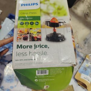 Philips Citrus Press Juicer HR279900 Black Transparent Large