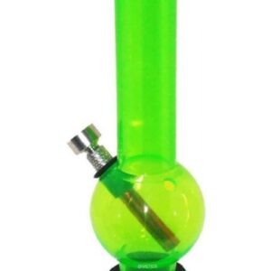 Private Label Bong 8 inch Acrylic Mini bongsmoke Acrylic bong bong best bong Acrylic Rolling Pipe Portable Hookah Pipe Pipe Diameter Green 3cm Height 20 CM Pack of 1
