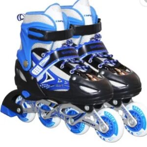 AKSHAT Adjustable Inline Roller Skates Shoes High Quality Skate Roller Inline Skates Size NA UK blue