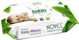 Novel Baby Wipes 72 Pcs