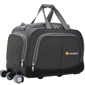 60 L Strolley Duffel Bag Stylish Trolley Bag For Traveling Travel Duffel Luggage Bag Grey Large Capacity