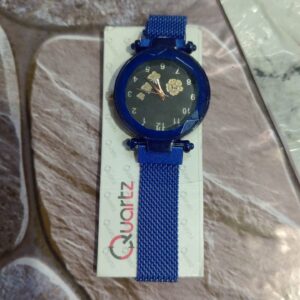 Quartz Blue Chain Women Watch