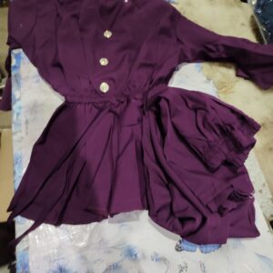 Private Label kids top and pant set purple