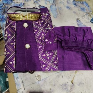 Private Label kids panjabi and pant set purple 20 size